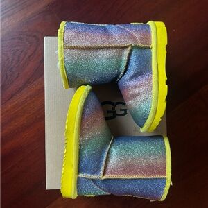 Rainbow glitter Uggs- size 9